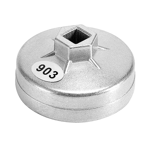 Yosoo Health Gear Ölfilterschlüssel, Kappen-Aluminium-Ölfilterschlüssel Ölfilter Löseschlüssel Ölfilter Entfernungswerkzeug für 74 mm von Yosoo Health Gear