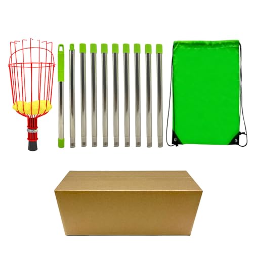 Yosoo Health Gear Obst -Picker -Werkzeug, Einstellbare Teleskopstangenausrüstung mit Metallkopf für Birnen -Orangen, die Gartenbäume Ernten (4m / 13.12ft) von Yosoo Health Gear