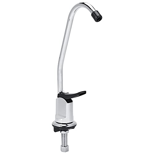 Yosoo Health Gear Schwanenhalle Wasserhahn -Chrom -Finish Edelstahl -Wasserfilter -Wasserhahn für Unterwasserfiltrationssystem, 10.0x4.1x1.2in G1/4in Universal Schwanenhalsspüle Wasserhahn, von Yosoo Health Gear