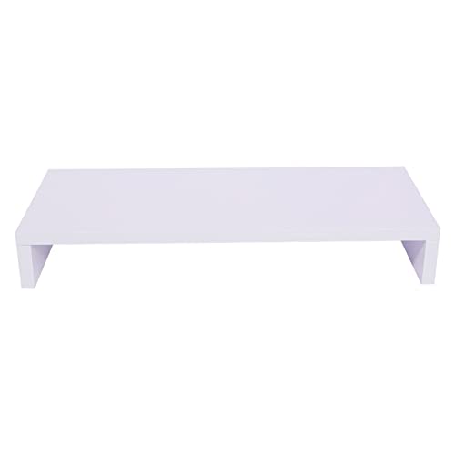 Yosoo Holz-Monitorständer, Durchsichtiger Computer-Schreibtischständer, Premium-Laptop-Holz-LED-LCD-Desktop-Organizer, Display-Halterung für die Tastaturaufbewahrung Im Home-Office von Yosoo Health Gear