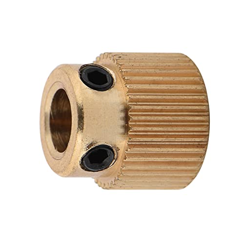 10 Stück Messing-Antriebszahnrad für MK7 MK8 Extruder, 26/40 Zähne, Hohe Präzision, Tragbar, für die Meisten 3D-Drucker, Geringes Gewicht, (40 Zähne) von Yosoo