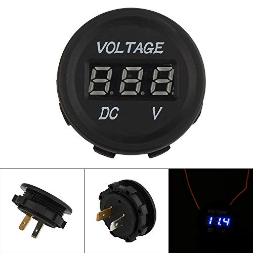 12 V-24 V Auto Motorrad LED DC Digital Display Voltmeter Wasserdicht Meter ZY für Volt Display 12 V DC V Display 12 V Digital DC V Anzeige Volt Display 12 V Spannungsmesser Voltmeter Digital L von Yosoo