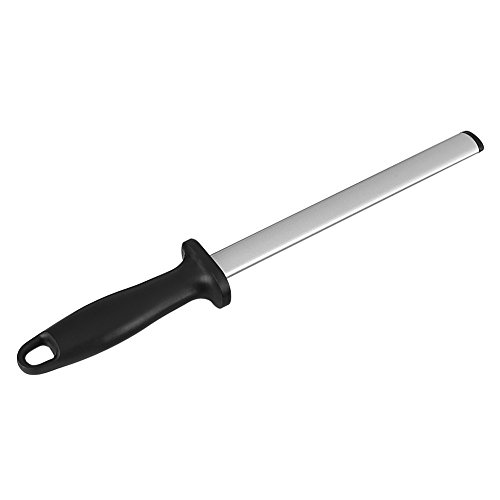 8 inch Ovaler Messerschärfer Schärfer Professioneller Diamantschärfer Steinschärfer mit rutschfester Rückseite fürHome Küche oder Restaurant Master Chef von Yosoo