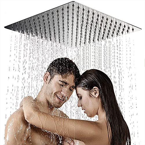 Duschkopf Regendusche 16 Zoll Kopfbrause Regenduschkopf Brausekopf Duschkopf regendusche Einbauduschköpfe Kopfbrause Regenbrause, 40 cm Duschkopf Regendusche 16 Zoll Kopfbrause Regenduschkopf Brausekopf Duschkopf regendusche Einbauduschköpfe Kopfbrause Regenbrause, 40 cm von Yosoo