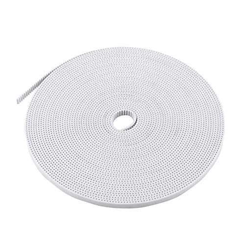 GT2 10 Meter 6 mm Breite 2 mm Pitch Zahnriemen für 3d-Drucker, Weiß von Yosoo