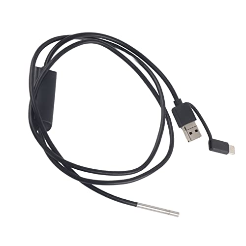 Industrieendoskop, Endoskopkamera Wireless 3 in 1 für Android Typ C Wasserdichtes Endoskop 3,9-mm-Objektiv Wasserdichtes Endoskop für die Industrie (1 Meter weicher Draht) von Yosoo Health Gear