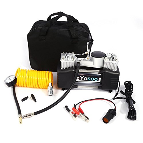 Mini-Reifen Pumpe Kompressor, 150 PSI DC Digitale Kompressor Tragbare elektrisch Kompressor Auto Motorrad Fahrrad Luftpumpe mit Messgerät DC 12 V Mini-Reifen Pumpe Kompressor, 150 PSI DC Digitale Kompressor Tragbare elektrisch Kompressor Auto Motorrad Fahrrad Luftpumpe mit Messgerät DC 12 V von Yosoo