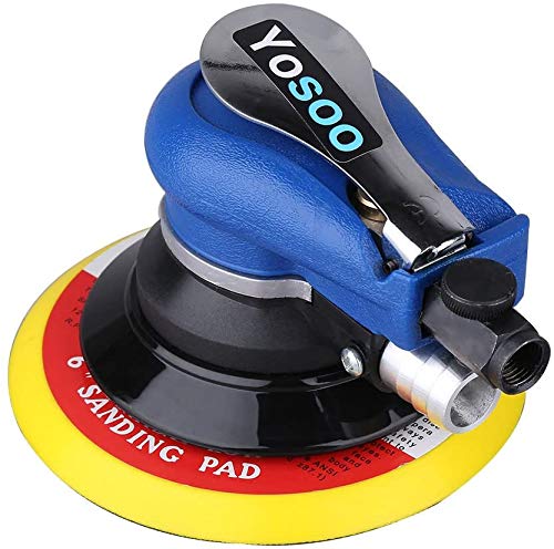 Schleifmaschine Polieren, Exzenterschleifer Air Sander Schleifmaschine, 150mm Poliermaschine Set Druckluft Schleifmaschine Exzenterschleifer Schleifgerät zum Polieren, Schleifen von Autos von Yosoo