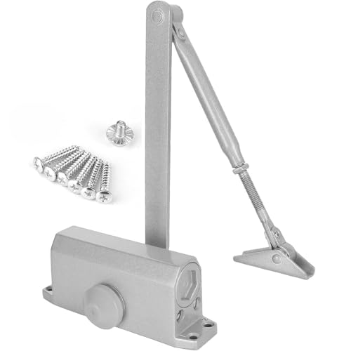 Türschließer Automatik Hydraulik Aluminiumlegierung 25-35 kg Einstellbarer Obentürschließer für Feuerschutztüren Gewerbliche und Private Zuhause von Yosoo