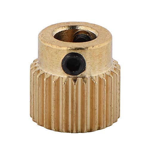 Yosoo 10 Stück Messing-Antriebszahnrad für MK7 MK8 Extruder, 26/40 Zähne, Hohe Präzision, Tragbar, für die Meisten 3D-Drucker, Geringes Gewicht, (26 Zähne) von Yosoo