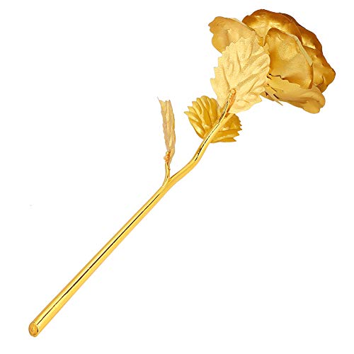 Yosoo 24k Rosen Beschichtung Blattgold Rose Für Ewige Liebe Als für Verliebte - Gold - Geschenkbox Verpackt von Yosoo