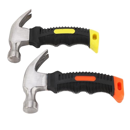 Yosoo 2pcs Mini Klauenhammer Set Hoher Kohlenstoffstahlkopf TPR Griff Tragbares Nagelabzieher Werkzeug Zum Arbeitenkrallenhammer Leichte Gewicht Kompakte Größe Rundem Gesichtshammer Yosoo 2pcs Mini Klauenhammer Set Hoher Kohlenstoffstahlkopf TPR Griff Tragbares Nagelabzieher Werkzeug Zum Arbeitenkrallenhammer Leichte Gewicht Kompakte Größe Rundem Gesichtshammer von Yosoo
