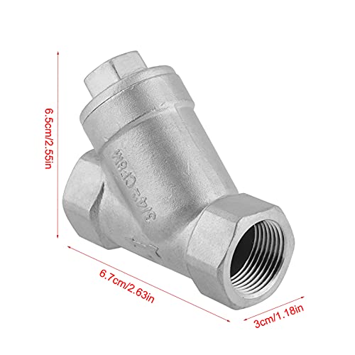 Yosoo 3/4 -Y -Sieb aus Edelstahlfilter, 304 Mesh Wasserfilter, Zuverlässige Leistung, Sichere und Stabile Verbindung, Vielseitige Anwendung, Einfache Installation und Wartung, für von Yosoo