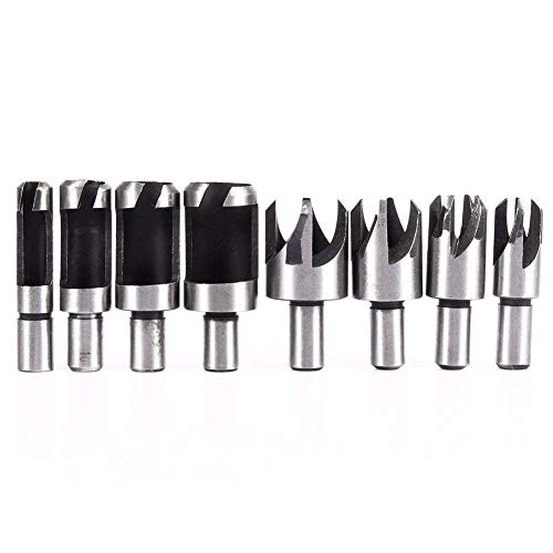 Yosoo 8 / Set Zimmerei Holz Plug-Cutter Spindel Gerade Spindel Cutter Set Cutter Set Yosoo 8 / Set Zimmerei Holz Plug-Cutter Spindel Gerade Spindel Cutter Set Cutter Set von Yosoo