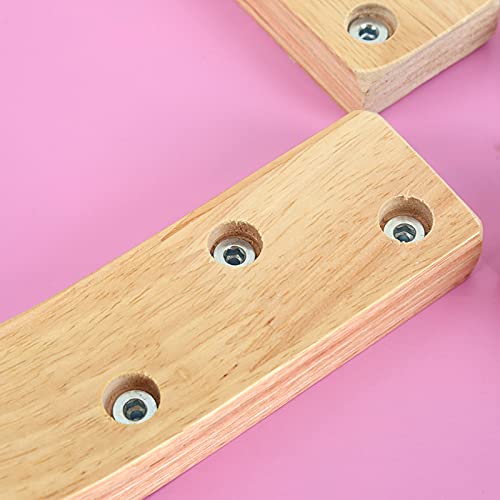 Yosoo Anti-Rutsch-Stapelhocker aus Gebogenem Holz, Holzhocker in Bonbonfarbe, Wohnmöbel, Kinderzimmer-Dekoration, Heimhocker, Barhocker (PINK) von Yosoo