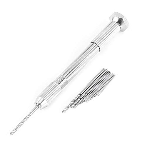 Yosoo Bohrer Set Metall, Holzbohrer Set Set Professionell Groß Steigend Profi Akkuschrauber Mini In Aluminium Mit Schnellspannbohrfutter + 10 Bohrer Werkzeug Rotierende von Yosoo