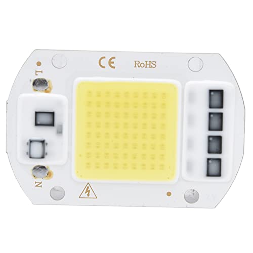 Yosoo COB-LED-Chip, 100 W, 220 V, kaltweiß, Hochleistungs-LED-Chip, Hochspannungs-COB-Lichtquelle für den Innen- und Außenbereich von Yosoo