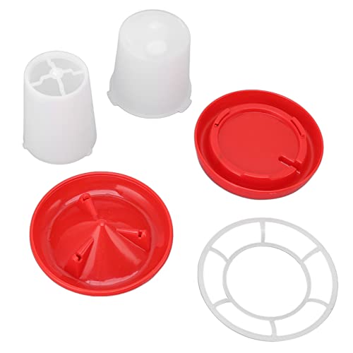 Yosoo Chick -Feeder- und Waterer Kit, Robuste Qualität, Robuste Rotierende Ärmel, Automatische Wasserentladung, Innovatives Netz und Hohle Designs, Bequem Abnehmbar von Yosoo