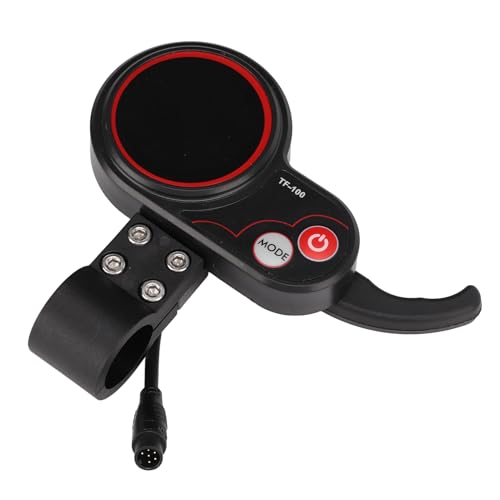 Yosoo Elektrischer Scooter-Controller Anzeige TF-100 Instrument 48 V 6 Pin wasserdichte Stecker ABS-Material Einfacher Überwachungsgeschwindigkeitsgetriebe mit USB-Ausgang für M4-Roller von Yosoo