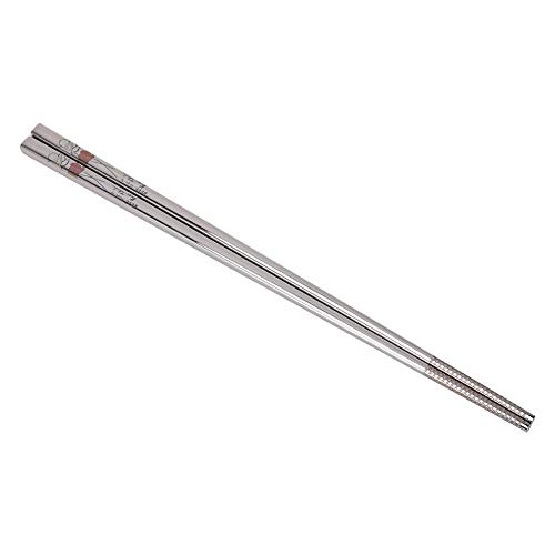 Yosoo Essstäbchen Chopsticks 1 Paar tragbare Edelstahl-Sushi-Essstäbchen Gravurmuster Geschirr Premium Wiederverwendbare sp1lmaschinenfeste Metall-Essstäbchen Utensilien von Fdit
