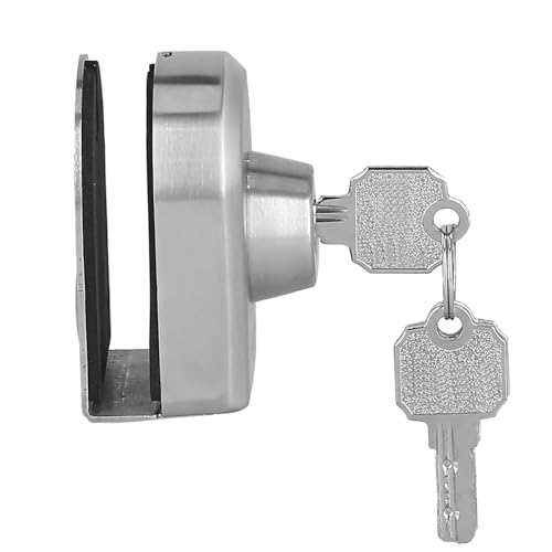 Yosoo Foam Pad Secure Installation Edelstahl Glastür Schloss Schlittentorverriegelung Anti-Pry mit Bequemer Dicke für 10-12 Mm Türen, Zinklegierung, Zinklegierung Yosoo Foam Pad Secure Installation Edelstahl Glastür Schloss Schlittentorverriegelung Anti-Pry mit Bequemer Dicke für 10-12 Mm Türen, Zinklegierung, Zinklegierung von Yosoo