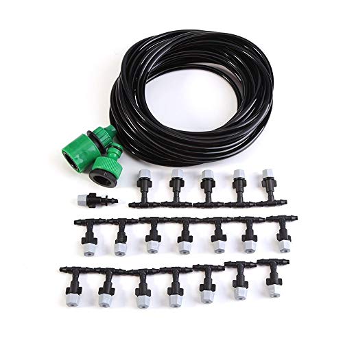 Yosoo Micro-Bewässerungs-Set Water Misting Cooling Drip Sprinkler-System für Patio Garten Landschaft Blume (Abmessung : 10M) von Yosoo