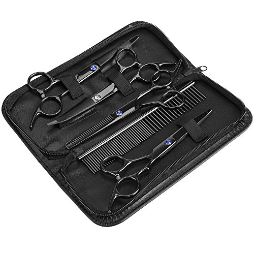 Yosoo Multifunktionales Haustierscheren-Set für Hunde und Katzen – 2 gebogene Schere + Schere zum Schneiden + Kamm + Aufbewahrungsbox Yosoo Multifunktionales Haustierscheren-Set für Hunde und Katzen – 2 gebogene Schere + Schere zum Schneiden + Kamm + Aufbewahrungsbox von Yosoo