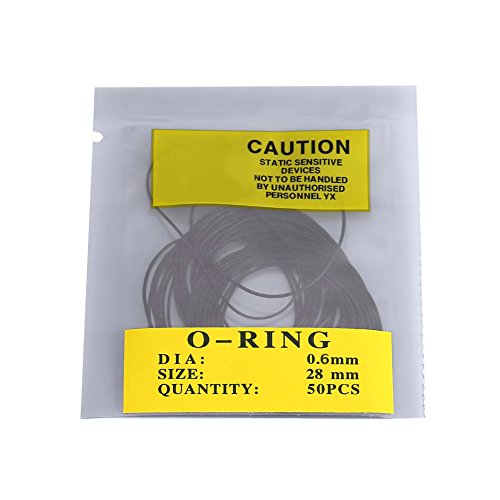 Yosoo O-Ring Dichtungsring aus Gummi, 12 mm-30 mm, Universal O-Ring, Reparatur für Uhren 950/750 Stück (0,6 mm) von Yosoo