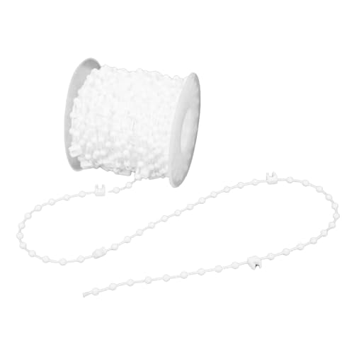Yosoo Vertikale Blinde Perlenkette Roller Schattenverbindung 10 M Weißes Eisen + Pom Rostfeste Modern (10M(10CM)) von Yosoo
