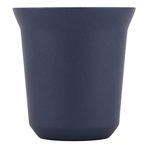 160 ml Edelstahl-Kaffeetasse, doppelwandige isolierte Kapselschale Blaue Tasse für den Coffee Shop zu Hause Ca. 74 x 78 mm(01) von Yosoo123
