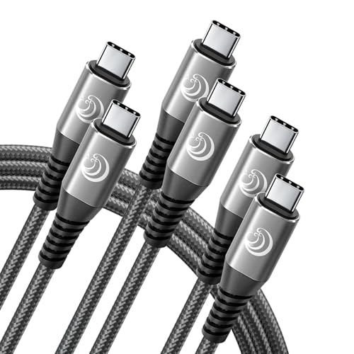 USB C auf USB C Kabel, 3 Stück [0.3M+1M+2M] USB C Ladekabel PD 60W Schnellladekabel Nylon USB Typ C Kabel für iPhone 16 15 Pro Max Samsung Galaxy S23 S22 S21 Pixel 7 iPad Pro MacBook Air Tablets von Yosou