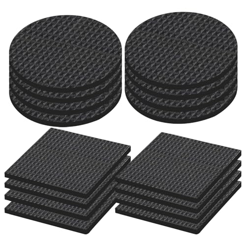 Yotlein 16 Stück Antirutsch Pads, Utschfest Möbel Pad, Möbeluntersetzer, Antirutschmatte Möbelstopper Antirutsch Pads für Möbelfüße Stuhlbeine, Anti Rutsch Pads Bodenschutz & Kratzschutz von Yotlein