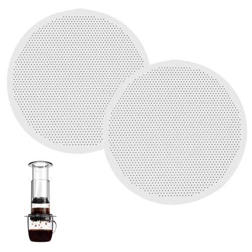 Yotlein PCS 2 Kaffeefilter Edelstahl, 58.5mm Filter, Abwaschbare Feinmikrofilter, Wiederverwendbar Metall Kaffeefilter für Aeropress Kaffeemaschine, Sieb für Kaffeemaschinen, für Espresso von Yotlein