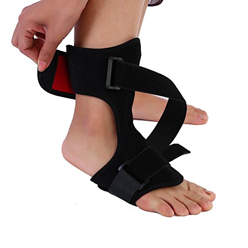 Orthese für Plantarfasziitis, Fußgelenkstütze mit Strap-Streifen für Herren und Damen ,Einstellbare Plantar Fasciitis Nachtschiene Kniegelenkstütze Knöchelriemen Orthese Brace Support Fußstütze von Yotown