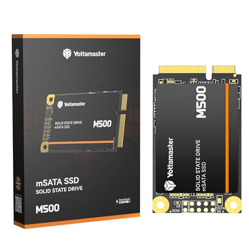 Yottamaster M500 1TB mSATA SSD SATA III 6Gb/s, mSATA Interne Solid State Drive mit bis zu 500MB/s, Mini-SATA mit 3D NAND, Kompatibel mit Ultrabooks, Desktop-PCs, Laptops, All-in-One-PCs, 30x50mm Yottamaster M500 1TB mSATA SSD SATA III 6Gb/s, mSATA Interne Solid State Drive mit bis zu 500MB/s, Mini-SATA mit 3D NAND, Kompatibel mit Ultrabooks, Desktop-PCs, Laptops, All-in-One-PCs, 30x50mm von Yottamaster