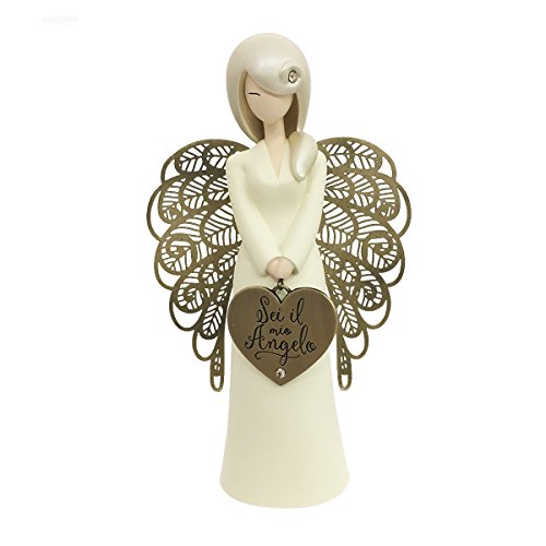 You are an angel alf002i Engelsfigur, Keramik, weiß, 10,5 x 10,5 x 17,5 cm von You Are An Angel