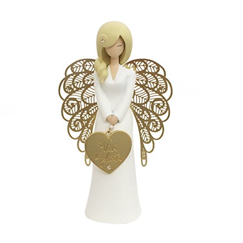You Are An Angel an013i Figur Engel, Keramik, Weiß, 9.3 x 9.3 x 15.5 cm von You Are An Angel