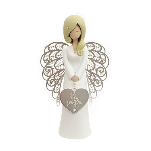 You Are An Angel an017i Figur Engel, Keramik, Weiß, 9.3 x 9.3 x 15.5 cm von You Are An Angel