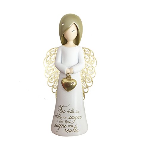 You Are An Angel asf001i Figur Engel, Keramik, Weiß, 6.3 x 6.3 x 12.5 cm von You Are An Angel