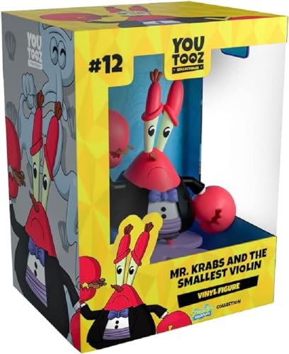 Youtooz Mr Krabs und die kleinste Violine, 11,2 cm, Vinyl-Figur, offiziell lizenziertes Mr. Krabs und die kleinste Violine, Sammlerstück aus Spongebob Schwammkopf von Spongebob Schwammkopf Collection, von You Tooz