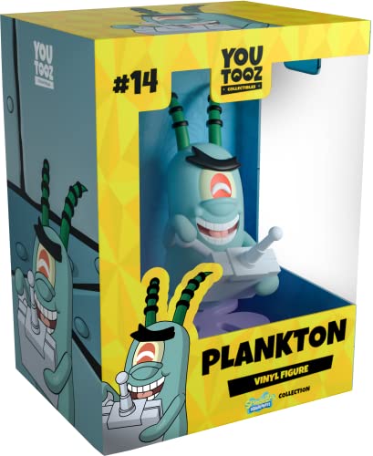 Youtooz Plankton Vinyl-Figur, 11,2 cm, offizielles Lizenziertes Plankton-Sammelstück von Spongebob Schwammkopf von Youtooz Spongebob Schwammkopf-Kollektion von You Tooz