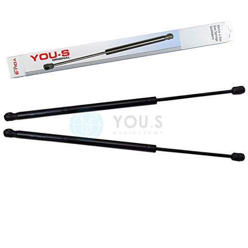 2 x YOU.S Gasfeder für Heckklappe Länge: 538 mm Kraft: 520 N - 93386999 von You.S
