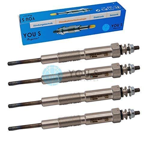 4 Stück YOU.S Original Glühkerze Länge: 120,0 mm Spannung: 11 V - RF2A18601 4 Stück YOU.S Original Glühkerze Länge: 120,0 mm Spannung: 11 V - RF2A18601 von You.S
