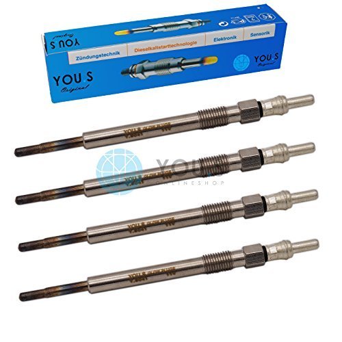 4 Stück YOU.S Original Glühkerzen Länge: 120,0 mm Spannung: 11,0 V - 95508486 von You.S