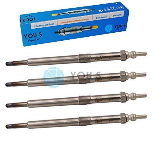 4 Stück YOU.S Original Glühkerzen Länge: 152 mm Spannung: 11,0 V - 4506155 von You.S