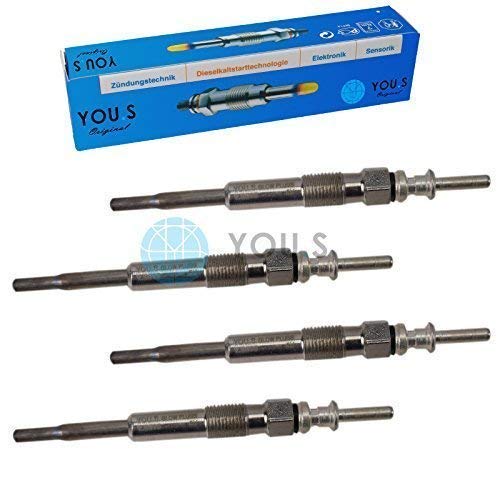 4 Stück YOU.S Original Glühkerzen für 106 mm Spannung: 5 V - 12237786869 4 Stück YOU.S Original Glühkerzen für 106 mm Spannung: 5 V - 12237786869 von You.S