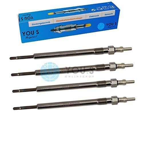 4 Stück YOU.S Orignal Glühkerze Länge: 151,5 mm Spannung: 11.0 V - 1214034 4 Stück YOU.S Orignal Glühkerze Länge: 151,5 mm Spannung: 11.0 V - 1214034 von You.S