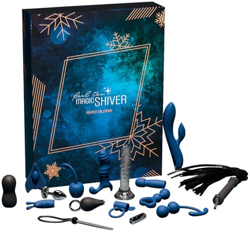 Magic Shiver Adventskalender - 24 Sex-Geschenke für Paare, Frauen und Männer, edler Weihnachts-Kalender mit Sex-Spielzeugen, Blau von You2Toys
