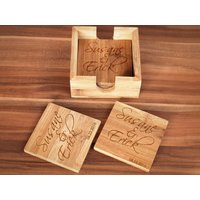 Benutzerdefinierte Untersetzer, Hochzeitsgeschenk, Housewarminggeschenk, Personalisierte Benutzerdefinierte Gravierte Bambus Menge Rabatte von YouCanMAKEitPERSONAL