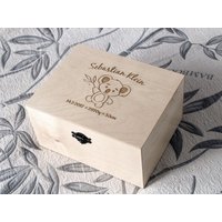 Personalisierte Baby Erinnerungsbox, Erinnerungsbox Benutzerdefinierte, Name Box Koala von YouCanMAKEitPERSONAL